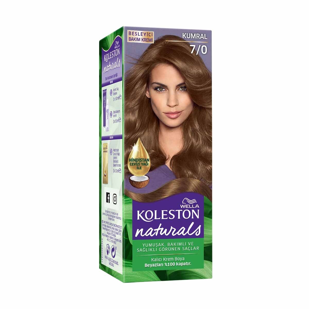 KOLESTON NATURALS KOLESTON NATURALS Wella Koleston Naturals Saç Boyası 7/0 Kumral 1 of 7