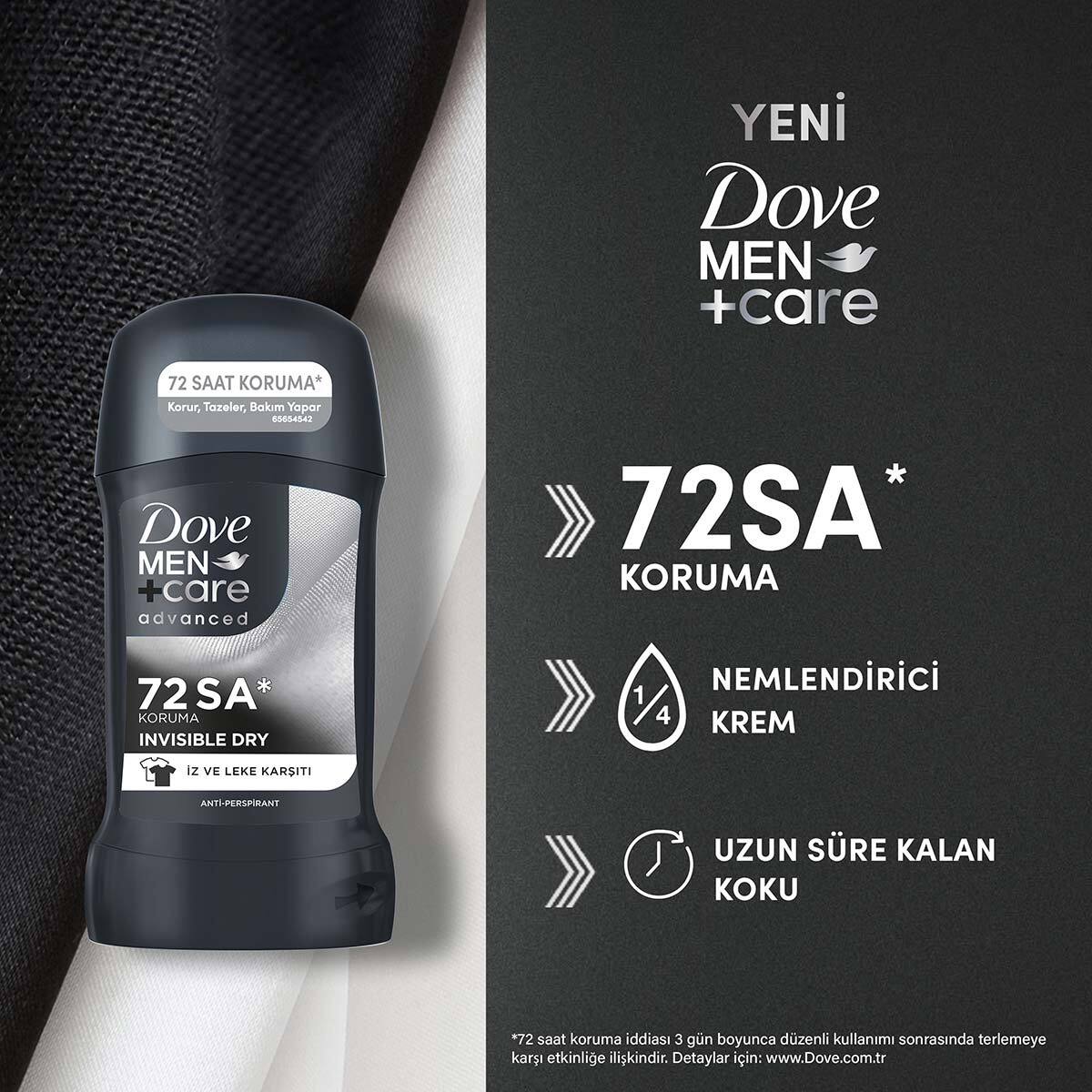 DOVE DOVE Dove Men Invisible Dry Stick Deodorant 50 ml 1 of 9