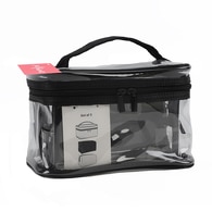  MIINE MIINE Miine Makyaj Çantası Pvc Siyah 3'lü  1 of 2 