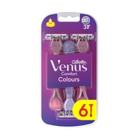 GILLETTE VENUS GILLETTE VENUS Gillette Venus Renkli Kullan At Tıraş Bıçağı 3 Bıçaklı 4+2 Adet