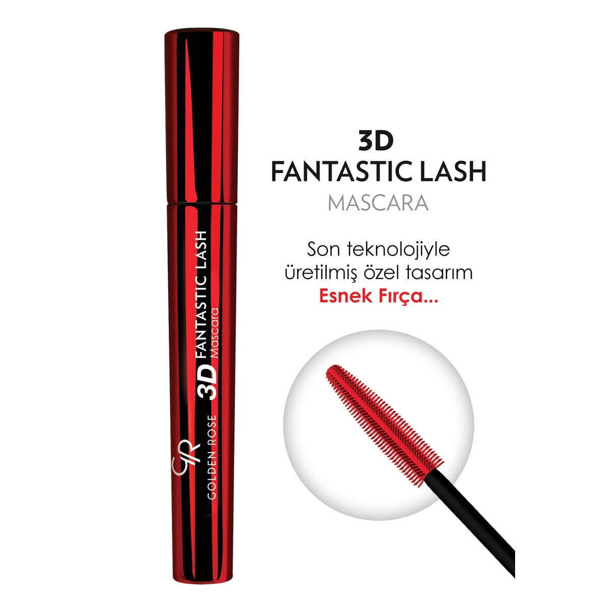  GOLDEN ROSE GOLDEN ROSE Golden Rose 3D Fantastic Maskara Black  1 of 6 