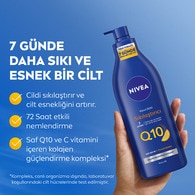 NIVEA Q10 Sıkılaştırıcı ve Nemlendirici Vücut Sütü 400ml, Kuru Cilt