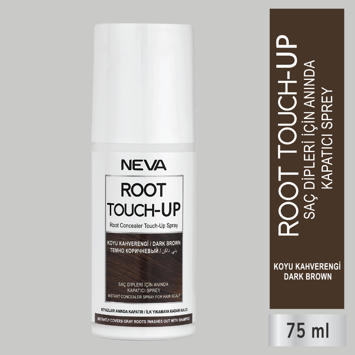  NEVA NEVA EXC. Neva Root Touch-Up Kapatıcı Sprey Koyu Kahve 75 ml 