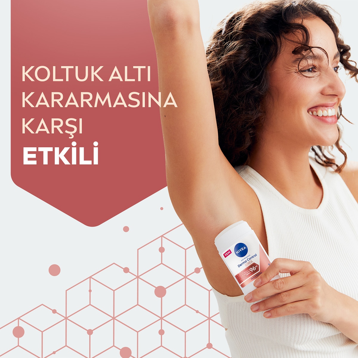NIVEA DEO NIVEA DEO Nivea Kadın Stick Deodorant Derma Control Clinical 50 ml C Vitamini ile Koltuk Altı Kararma Karşıtı 1 of 7
