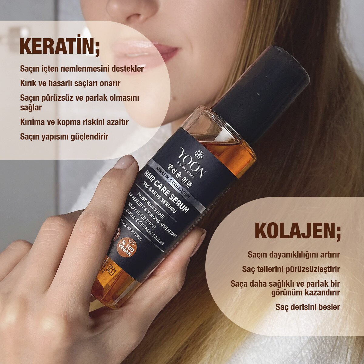  YOON YOON Yoon Güçlendirici Saç Serumu 100 ml  1 of 6 