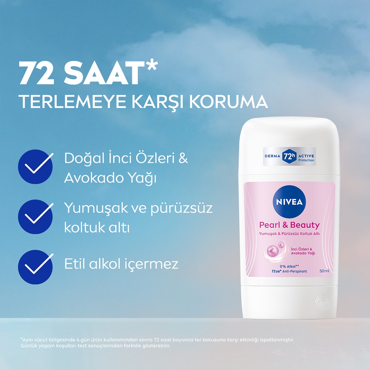 NIVEA DEO NIVEA DEO Nivea Kadın Stick Deodorant Pearl&Beauty 50 ml 1 of 6