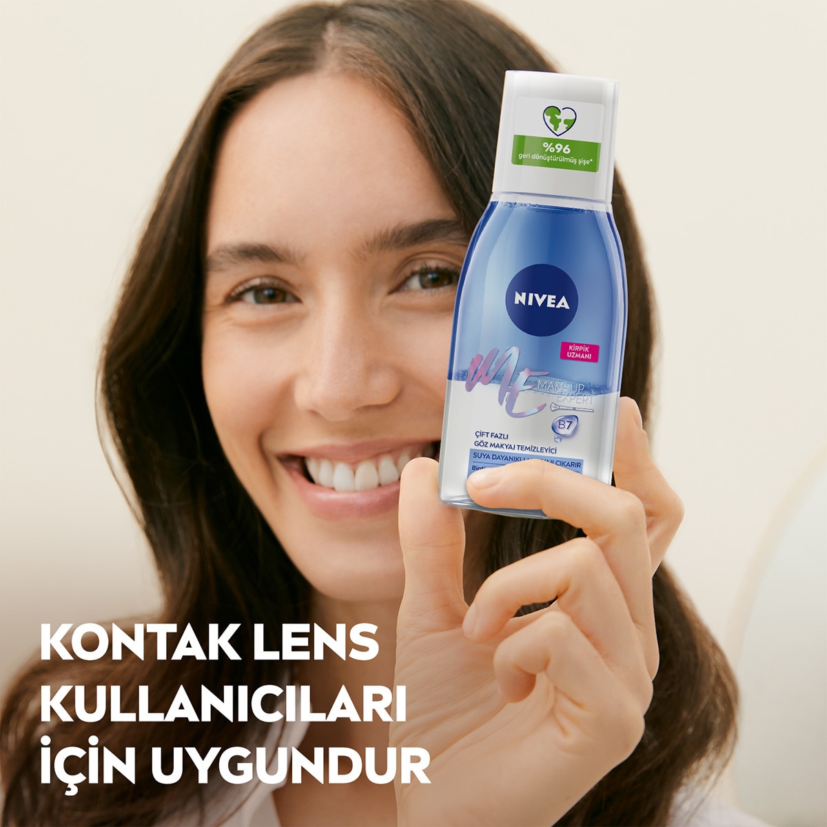  NIVEA VISAGE NIVEA VISAGE Nivea Make Up Expert Çift Fazlı Göz Makyaj Temizleyici 125 ml  1 of 7 
