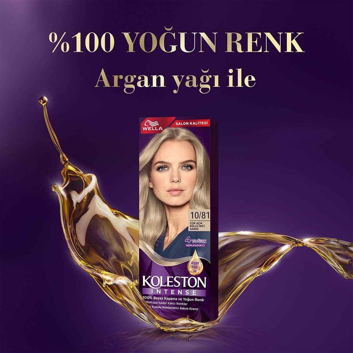 KOLESTON KOLESTON NATURALS Wella Koleston Intense Saç Boyası 10/81 Çok Açık Küllü İnci Sarısı  1 of 7 