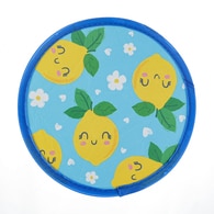 MIINE MIINE Miine Lemonade Summer Mavi Katlanabilir Yuvarlak Yelpaze 1 of 3