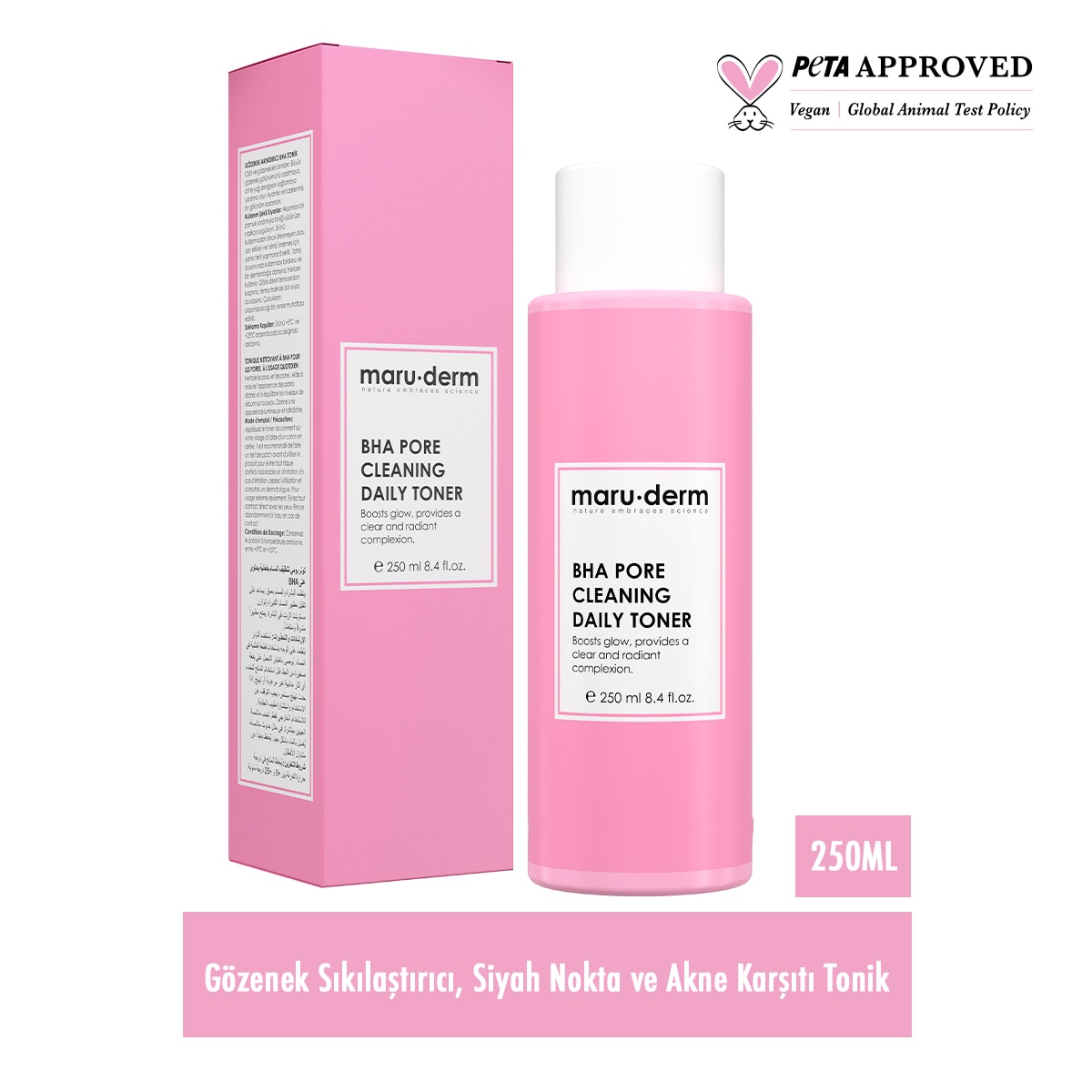  MARUDERM MARUDERM Maruderm Gözenek Sıkılaştırıcı Akne Karşıtı BHA Tonik 250 ml  1 of 4 