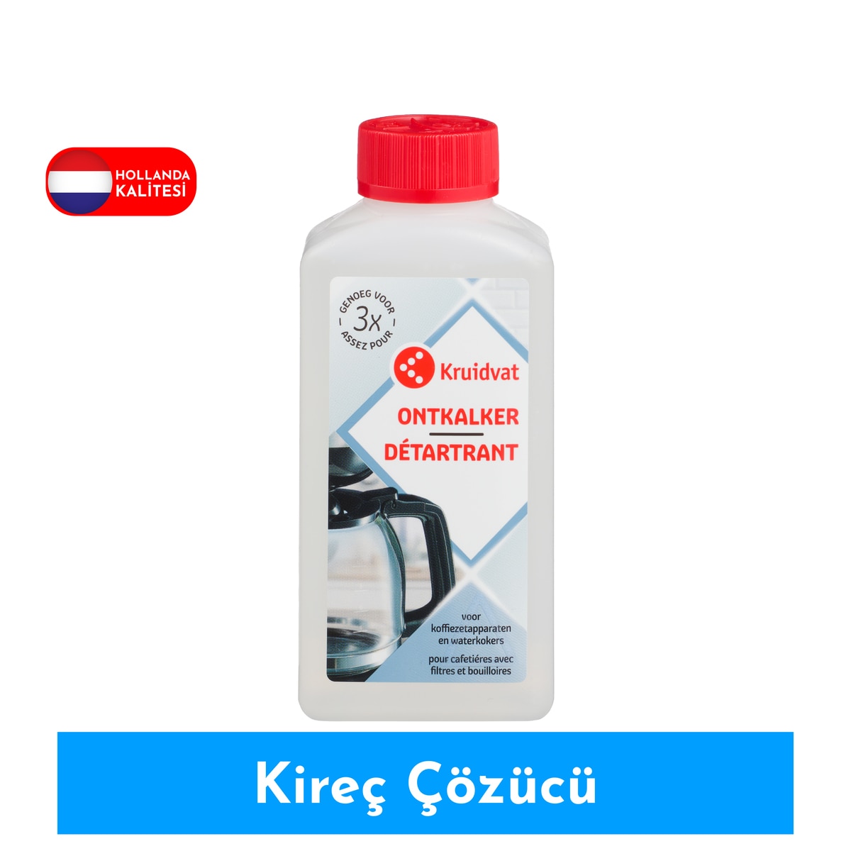  KRUIDVAT KRUIDVAT Kruidvat Makine Kireç Çözücü 250 ml (Kahve Makinesi & Su Isıtıcı Uyumlu)  Kruidvat Makine Kireç Çözücü 250 ml (Kahve Makinesi & Su Isıtıcı Uyumlu)