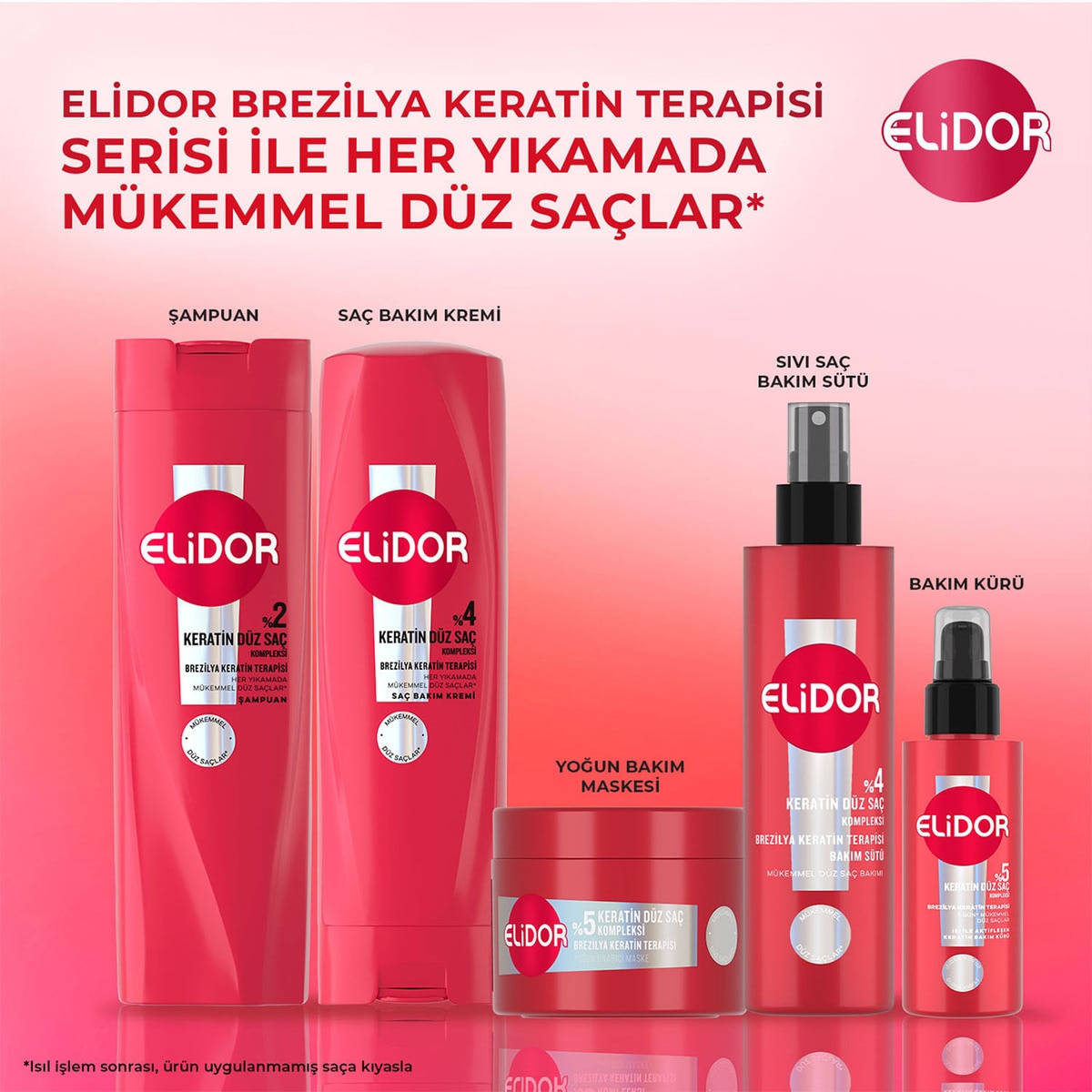  ELİDOR ELİDOR Elidor Brezilya Keratin Terapisi Yoğun Onarıcı Saç Maskesi 220 ml  1 of 9 