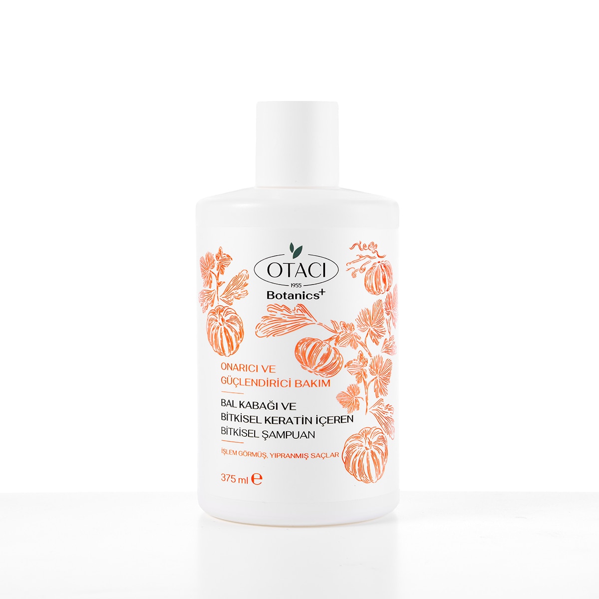OTACI OTACI Botanics + Onarıcı & Güçlendirici Bakım Balkabağı ve Bitkisel Keratin İçeren Bitkisel Şampuan 375 ml 1 of 1