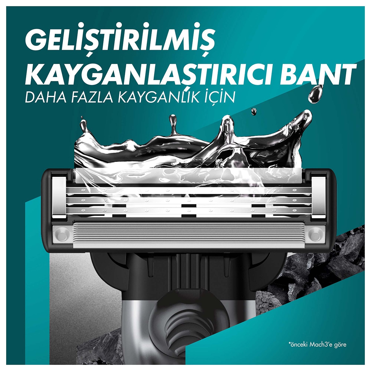 GILLETTE GILLETTE Gillette M3 Charcoal Tıraş Makinesi + 6 Yedek Bıçak Seti 1 of 5