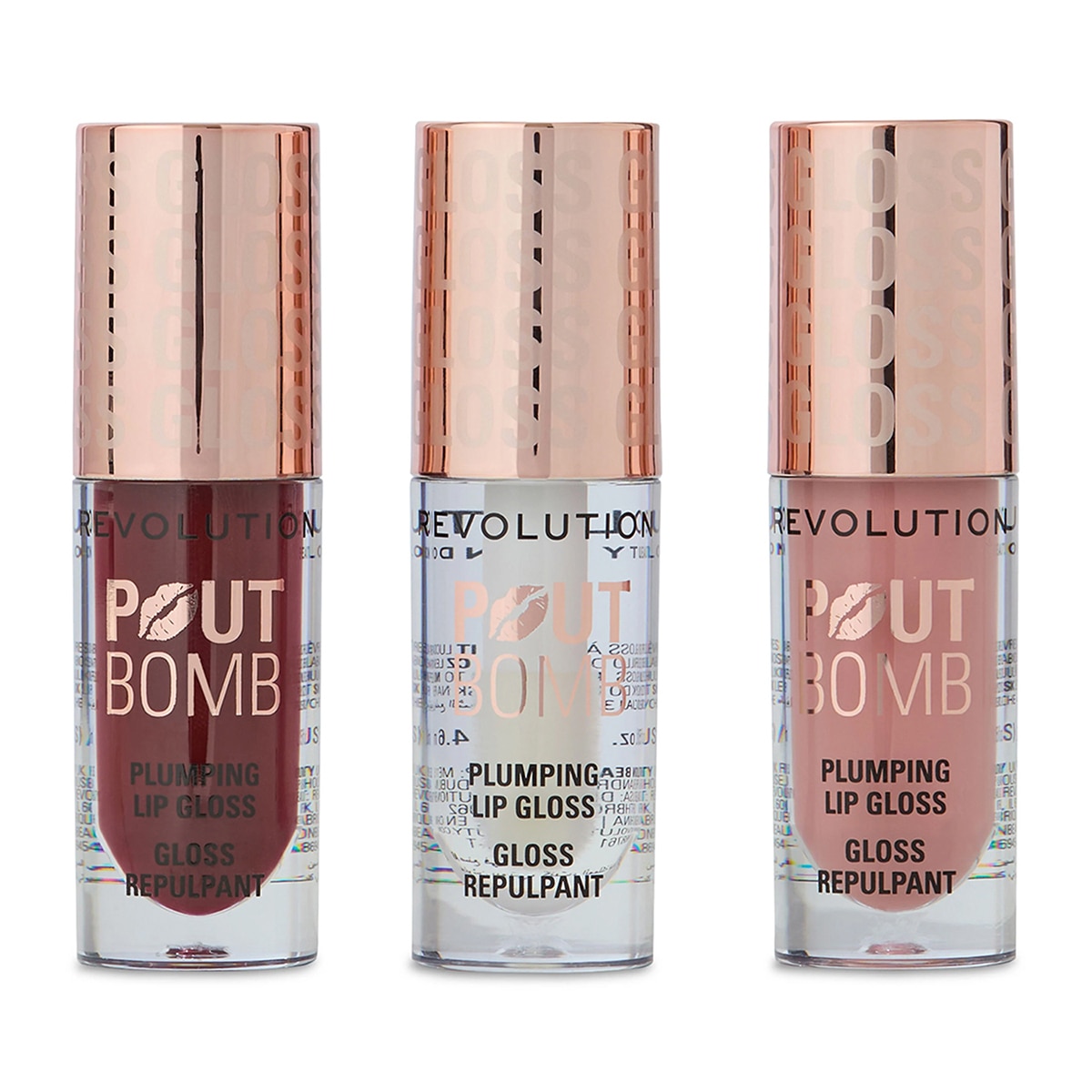 REVOLUTION REVOLUTION Revolution Pout Bomb Dolgunlaştırıcı Lip Gloss Seti 1 of 2