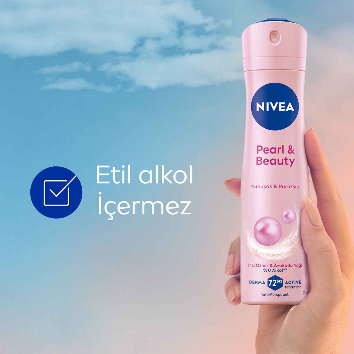  NIVEA DEO NIVEA DEO Nivea Kadın Sprey Deodorant Pearl&Beauty 150 ml  1 of 7 