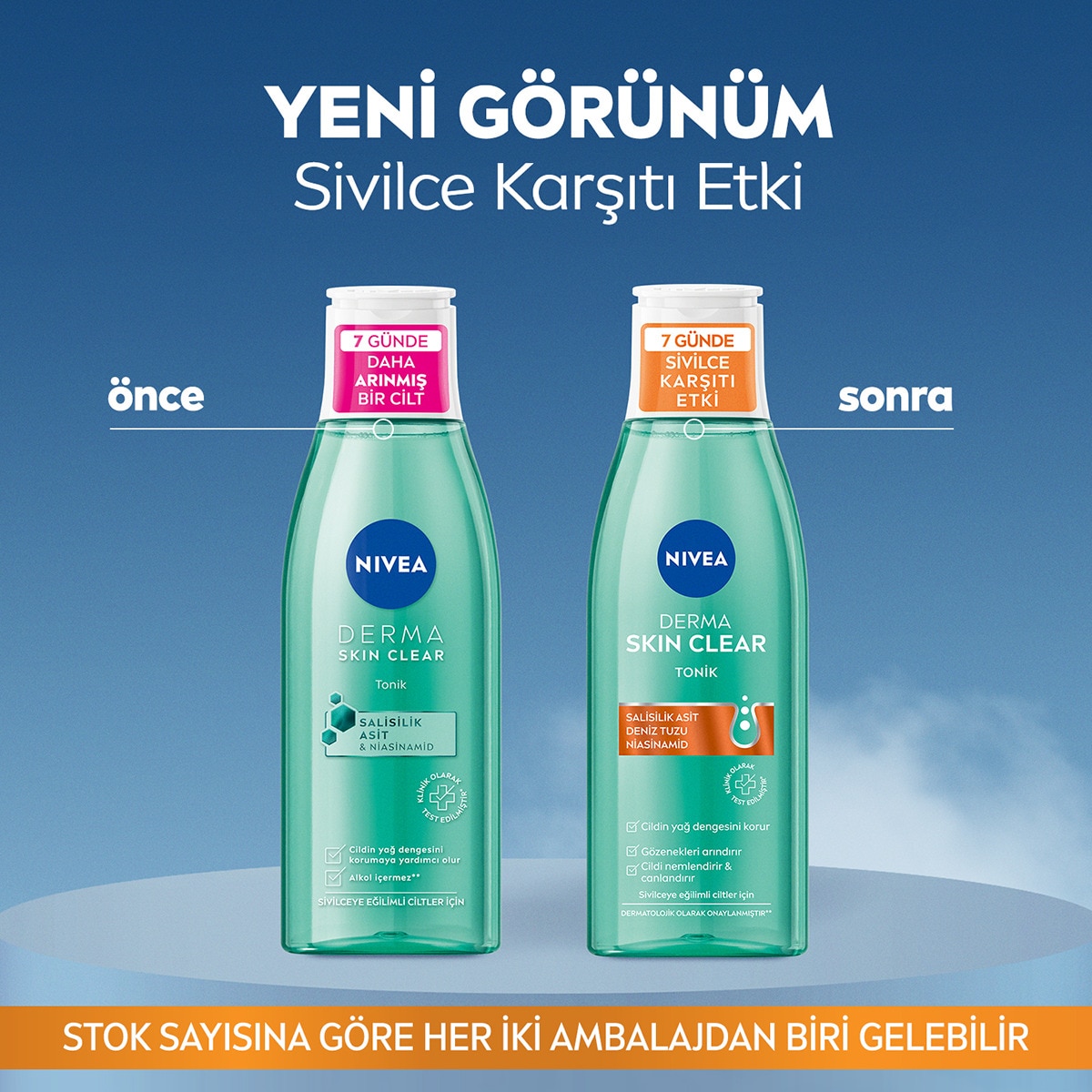  NIVEA VISAGE NIVEA VISAGE Nivea Derma Skin Clear Sivilce Karşıtı Tonik 200 ml  1 of 7 