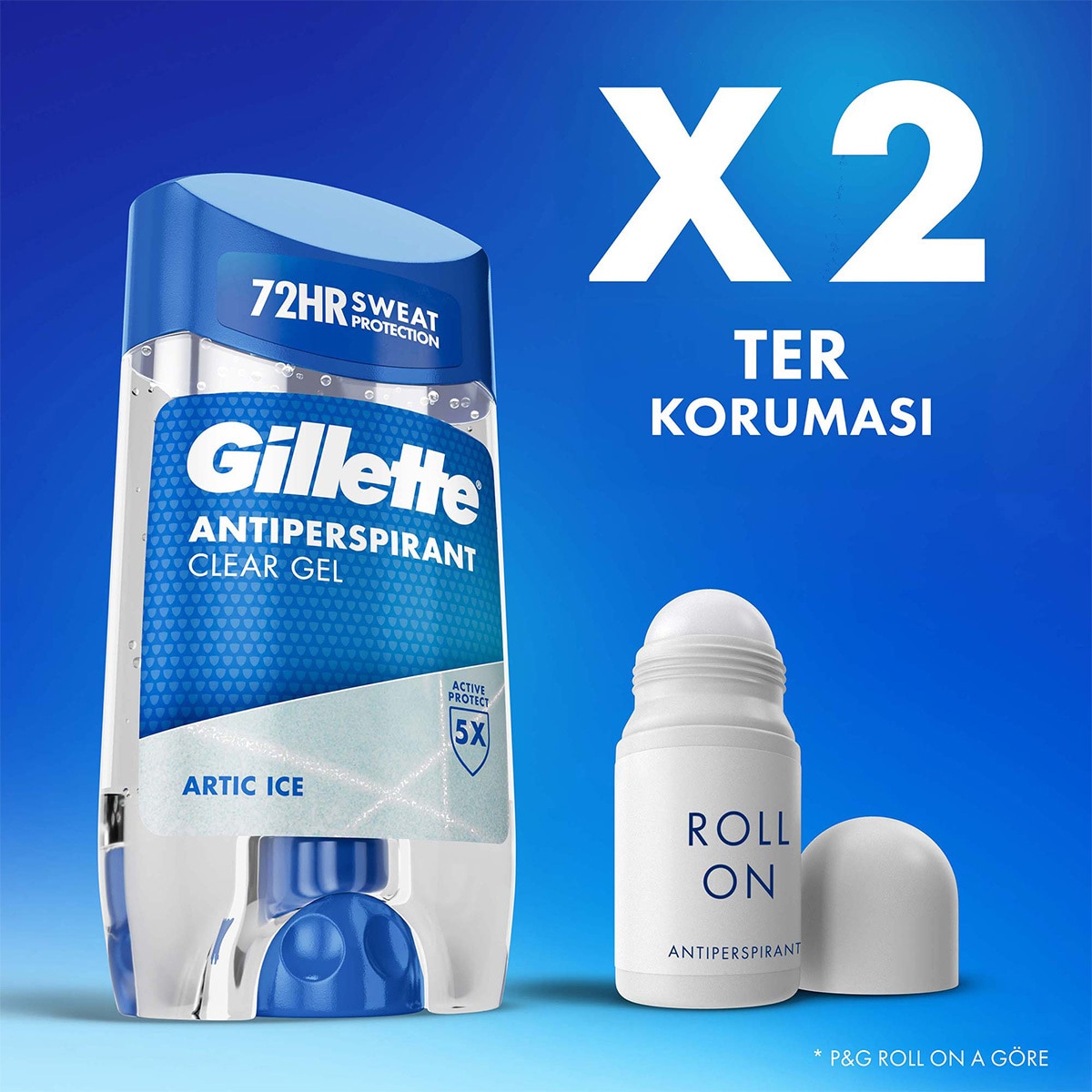 GILLETTE GILLETTE EXC. Gillette Clear Jel Arctic Ice Erkek Deo 70 ml 1 of 10