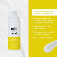 Mia Klinika 50 Spf+ Kırışıklık ve Leke Karşıtı Anti-Pigment Yüz Güneş Kremi 50 ml