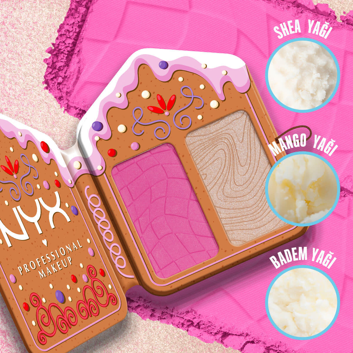  NYX NYX Nyx Professional Makeup Holiday 25 Buttermelt Yüz Paleti Light Medium  1 of 7 