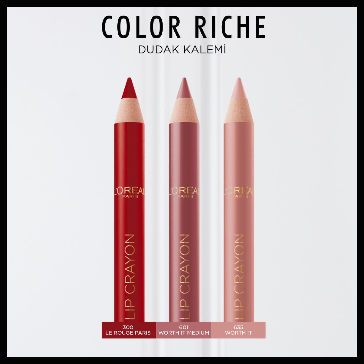 LOREAL PARIS LOREAL PARIS L’Oreal Paris Color Riche Dudak Kalemi 300 Le Rouge Paris 1 of 5