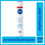  NIVEA DEO NIVEA DEO Nivea Kadın Sprey Deodorant Fresh Natural 48 Saat Deodorant Koruma 200 ml  1 of 6 