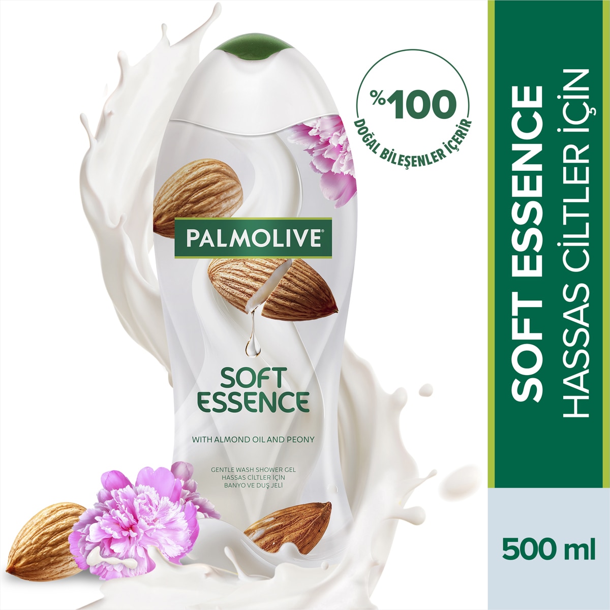 PALMOLIVE PALMOLIVE Palmolive Soft Essence Badem Duş Jeli 500 ml 1 of 4