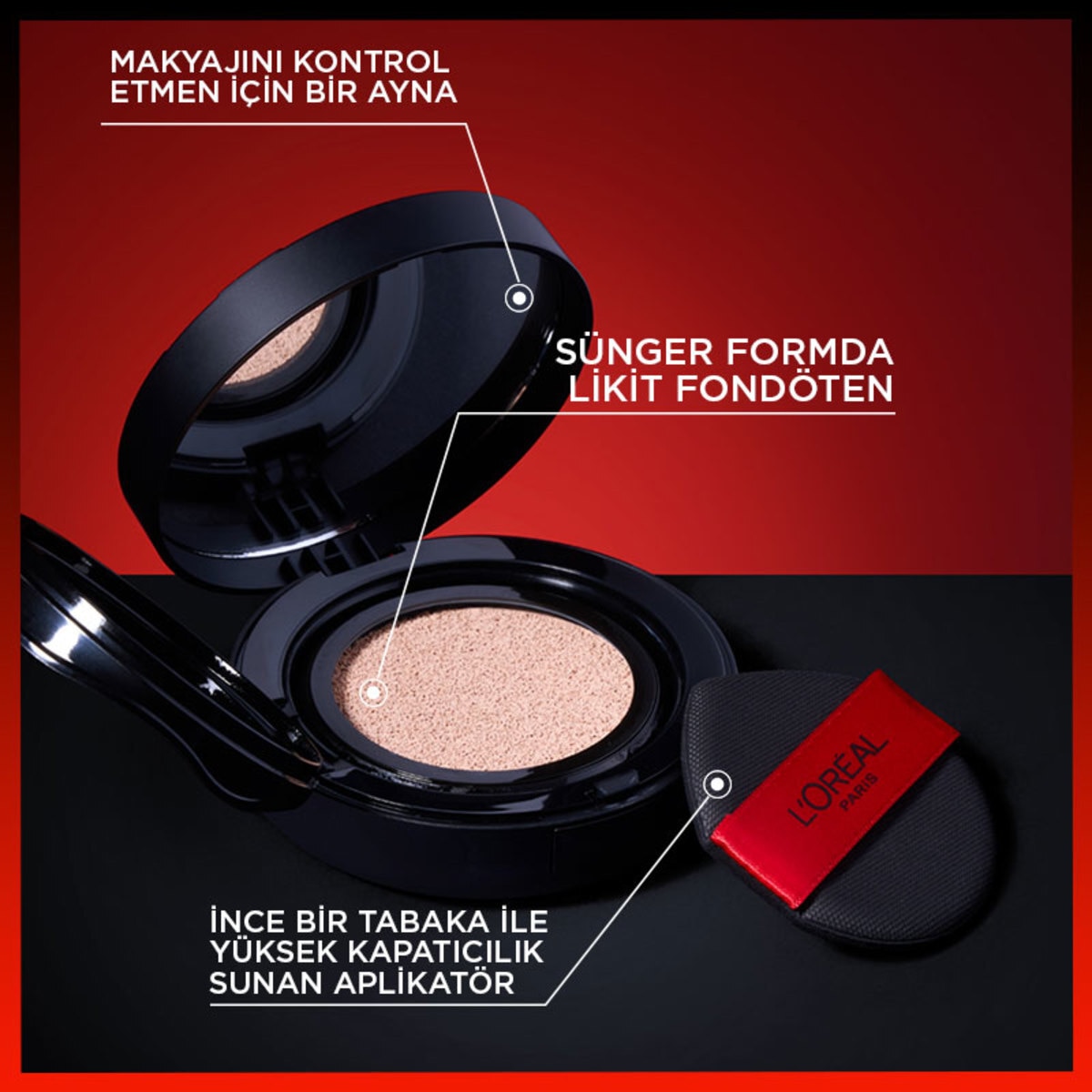 LOREAL PARIS EXC. L'Oréal Paris Freshwear Cushion Fondöten 24H Air