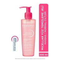  BIODERMA BIODERMA Bioderma Sensibio Foaming Gel Hassas ve Normal Ciltler için Durulanan Micellar Yüz Temizleme Jeli 200 ml  1 of 6 