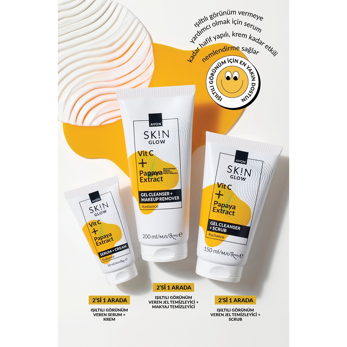  AVON AVON Avon Skin Glow Işıltılı Jel Temizleyici 200 ml  1 of 5 