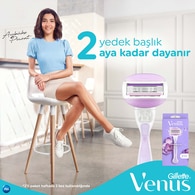 Gillette Venus Comfortglide Breeze Tıraş Makinesi + 2 Adet Yedek Başlık
