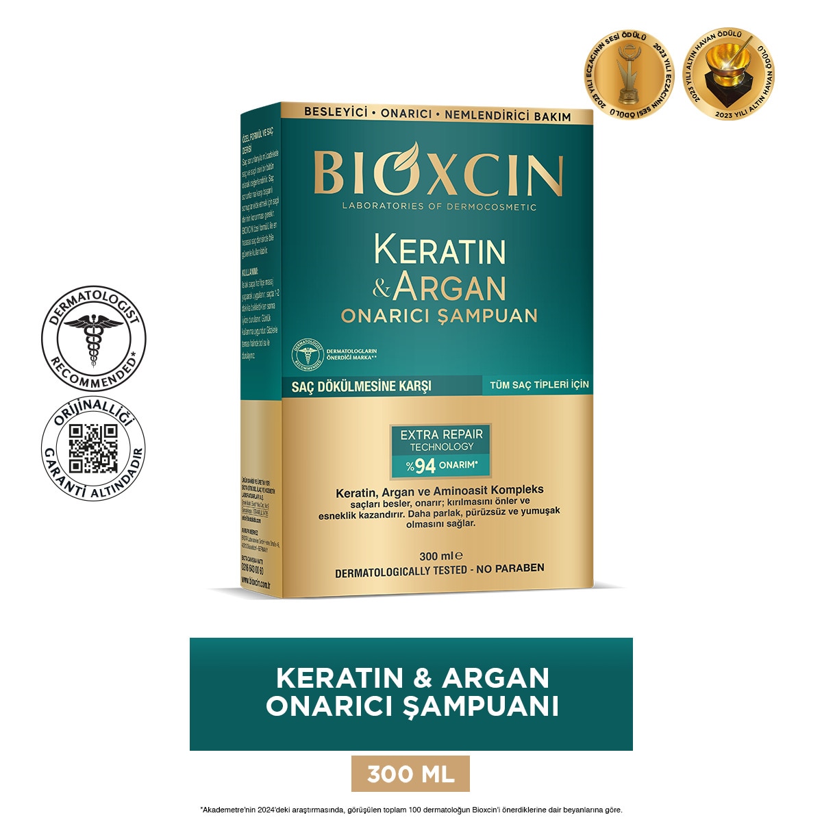  BIOXCIN BIOXCIN Bioxcin Keratin ve Argan Şampuan 300 ml  1 of 8 