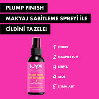 Nyx Professional Makeup Plump Finish Makyaj Sabitleme Spreyi