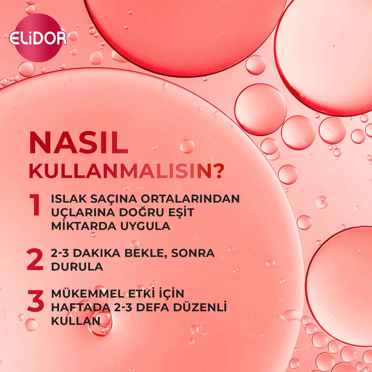  ELİDOR ELİDOR Elidor Brezilya Keratin Terapisi Yoğun Onarıcı Saç Maskesi 220 ml  1 of 9 