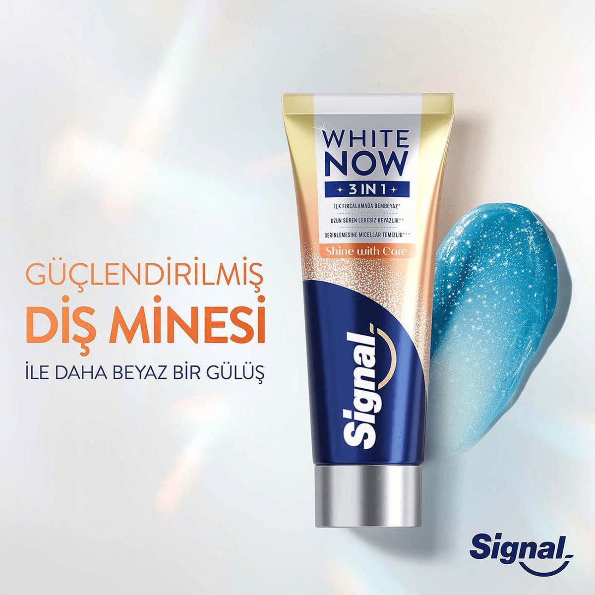  SIGNAL SIGNAL Signal White Now 3in1 Shine With Care Diş Macunu  1 of 6 