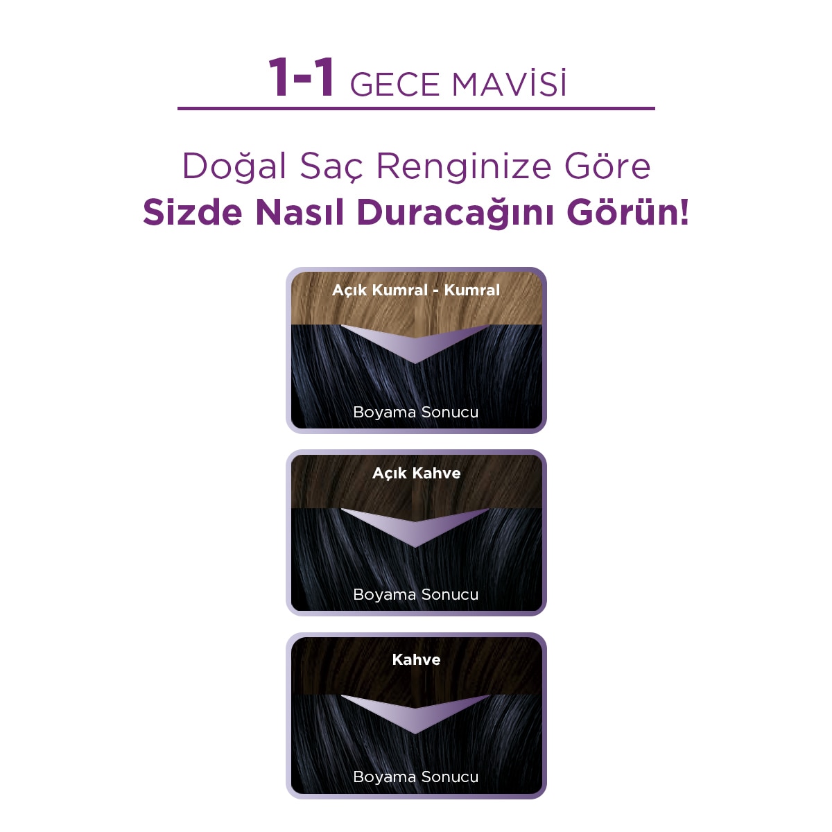 PALETTE NATURAL COLORS PALETTE NATURAL COLORS Palette Göz Alıcı Renkler 1-1 Gece Mavisi Saç Boyası 1 of 10