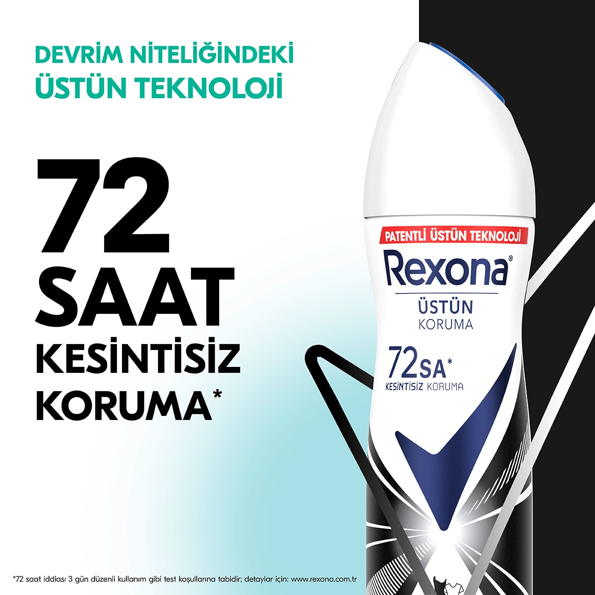  REXONA REXONA Rexona Kadın Sprey Deodorant Invisible Beyaz İz Sarı Leke Karşıtı 72 Saat Kesintisiz Üstün Koruma 150 ml  1 of 8 