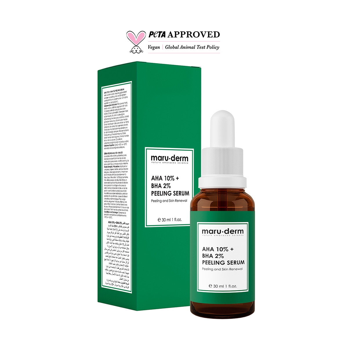  MARUDERM MARUDERM Maruderm Peeling AHA %10 + BHA %2 Maske Serumu 30 ml  1 of 5 