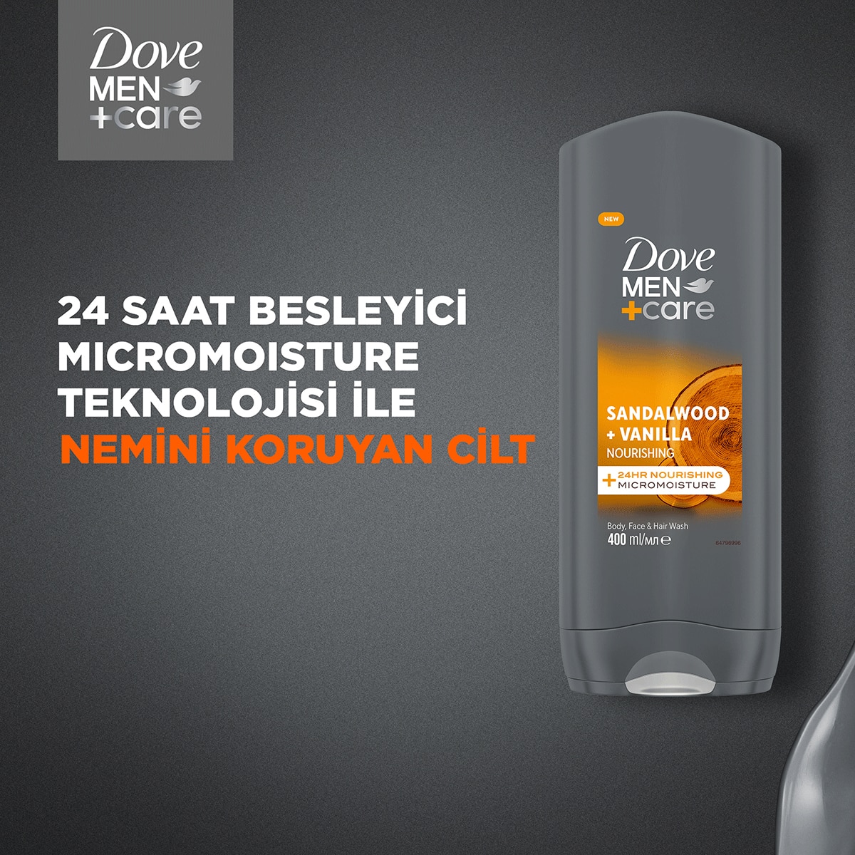  DOVE MEN DOVE MEN Dove Men +Care Sandalwood + Vanilya Duş Jeli 400 ml  1 of 11 