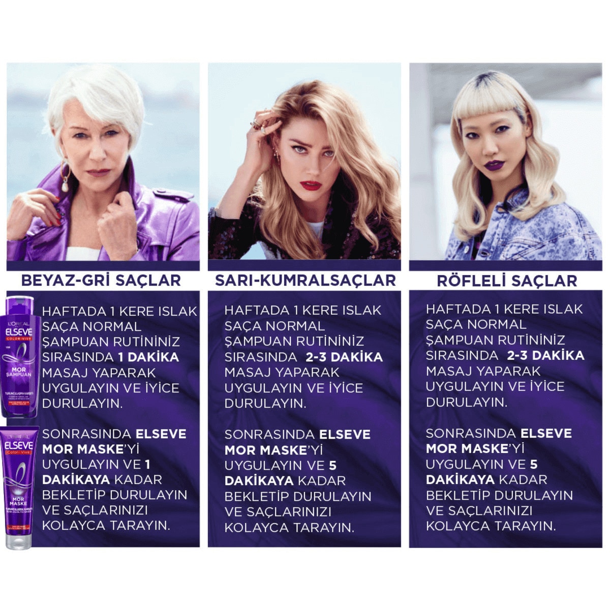  ELSEVE ELSEVE Elseve Turunculaşma Karşıtı Mor Şampuan 200 ml  1 of 5 