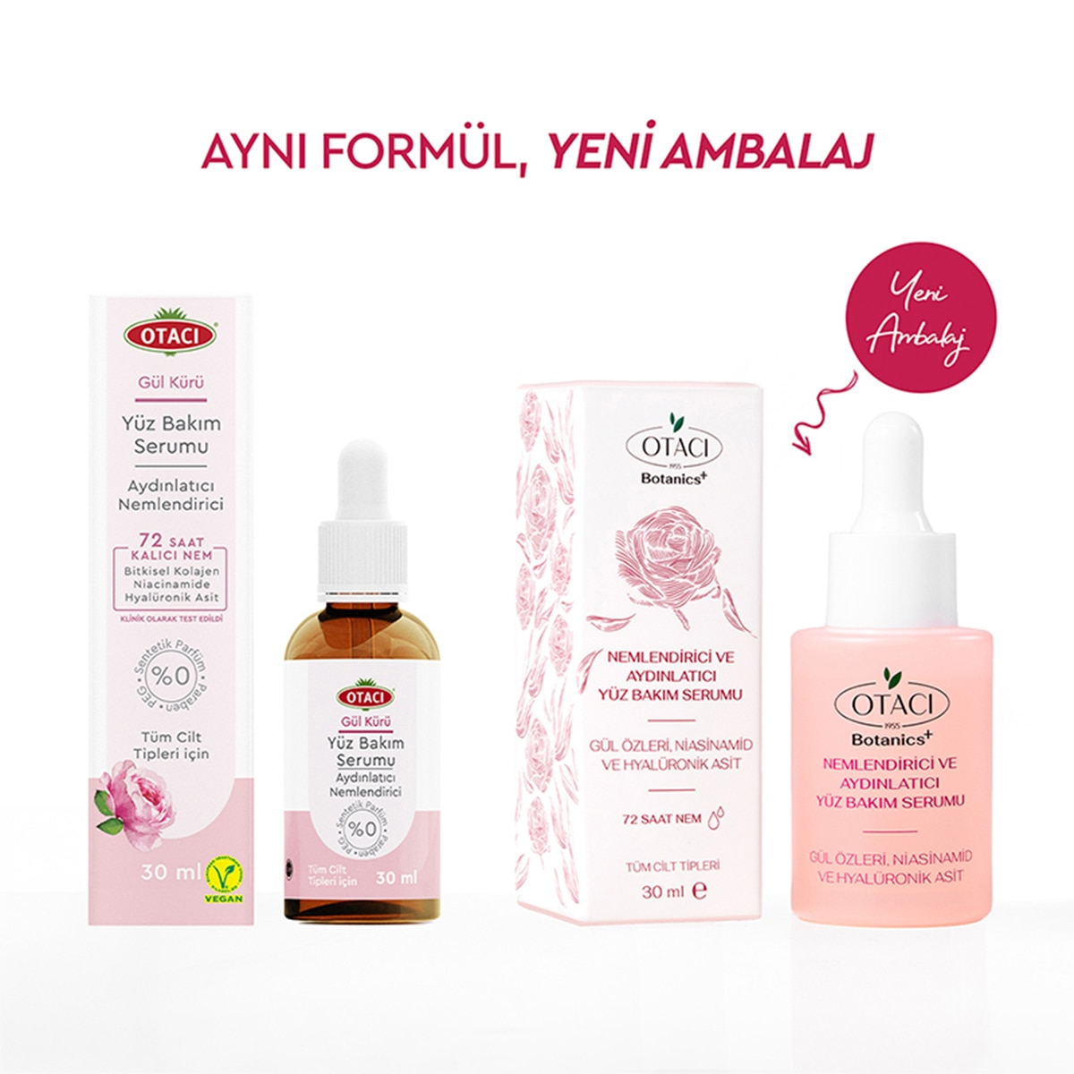 OTACI OTACI Otacı Botanics+ Nemlendirici ve Aydınlatıcı Yüz Bakım Serumu 30 ml 1 of 13