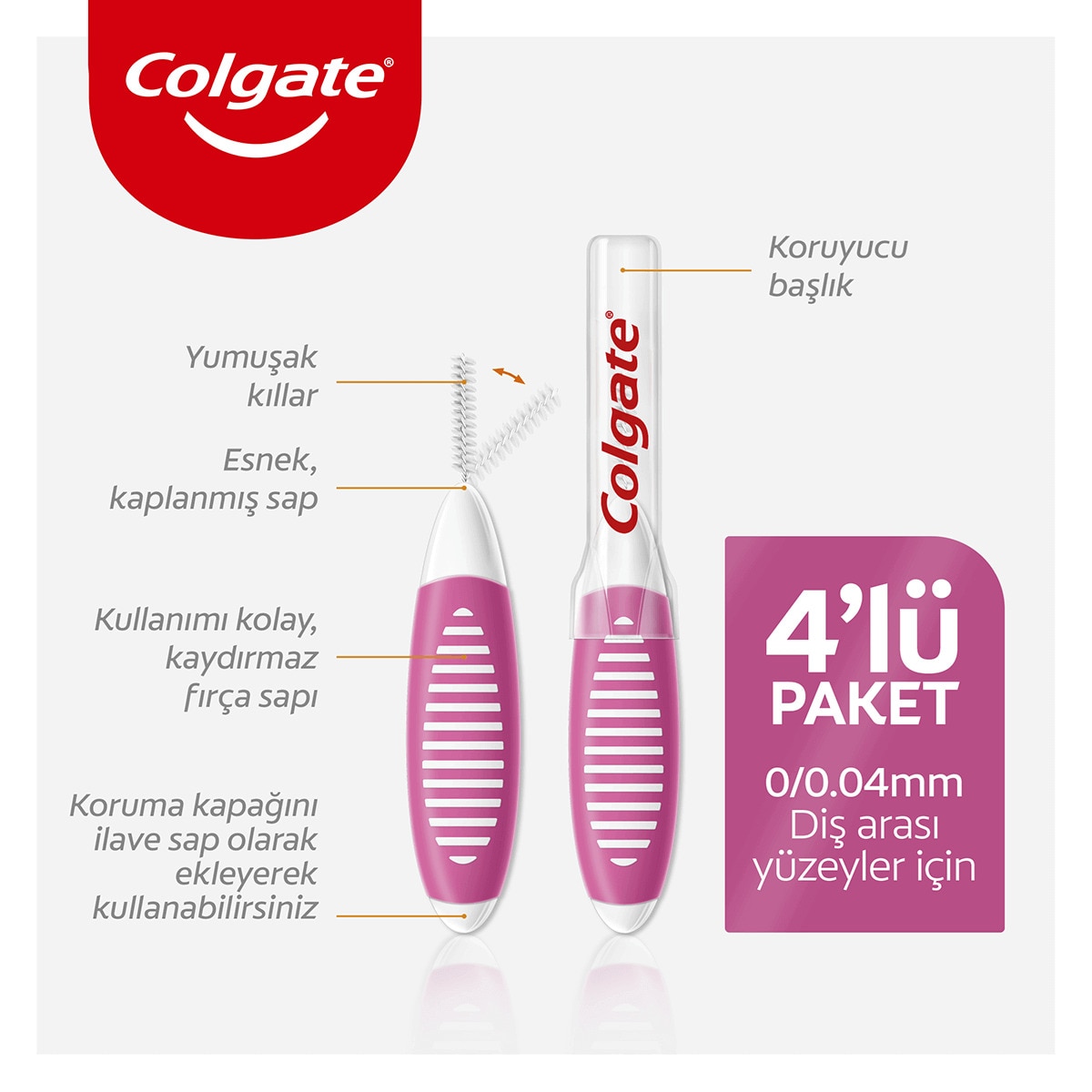  COLGATE COLGATE Colgate Interdental Arayüz Fırçası 4 mm  1 of 5 