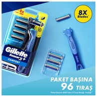 Gillette Sensor3+ Comfort 8'li Yedek Bıçak Başlığı