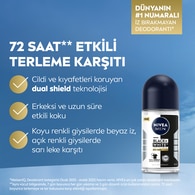  NIVEA DEO NIVEA DEO Nivea Deodorant Roll-On Black & White Epic Night Erkek 50 ml  1 of 7 