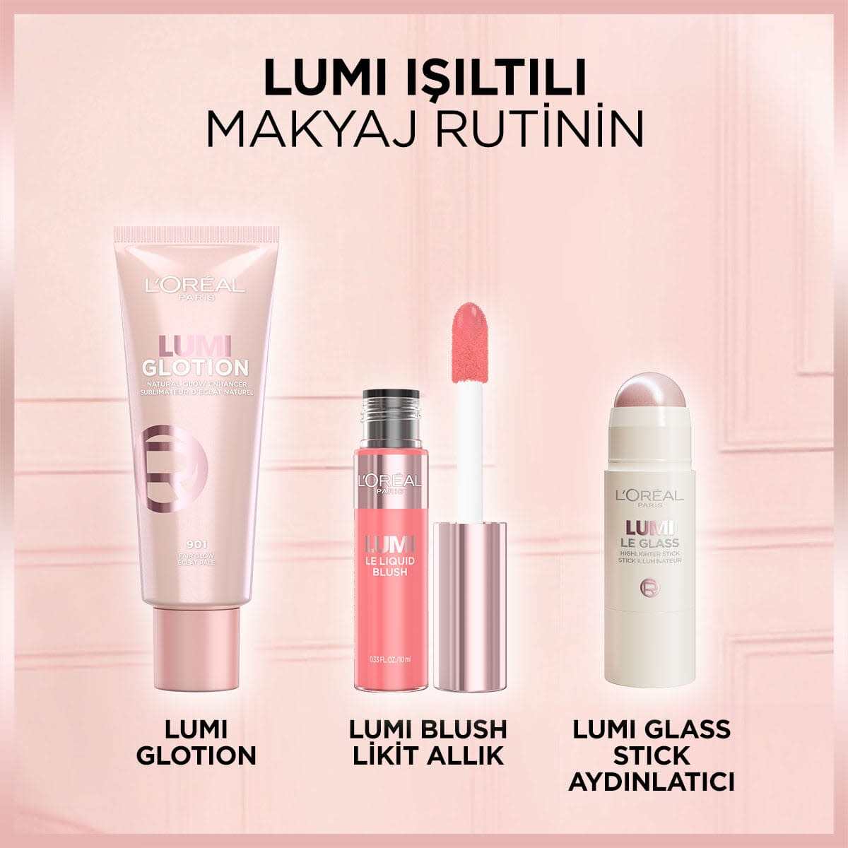  LOREAL PARIS LOREAL PARIS L’Oreal Paris Lumi Glass Islak Bitişli Stick Aydınlatıcı 620 Glassy Pink Ballet  1 of 9 