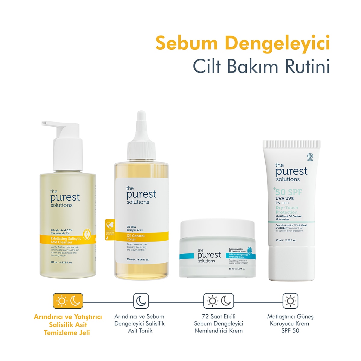 THE PUREST SOLUTIONS THE PUREST SOLUTIONS The Purest Solutions Yağlı ve Karma Ciltler Için Siyah Nokta Karşıtı Temizleme Jeli 200 ml 1 of 6