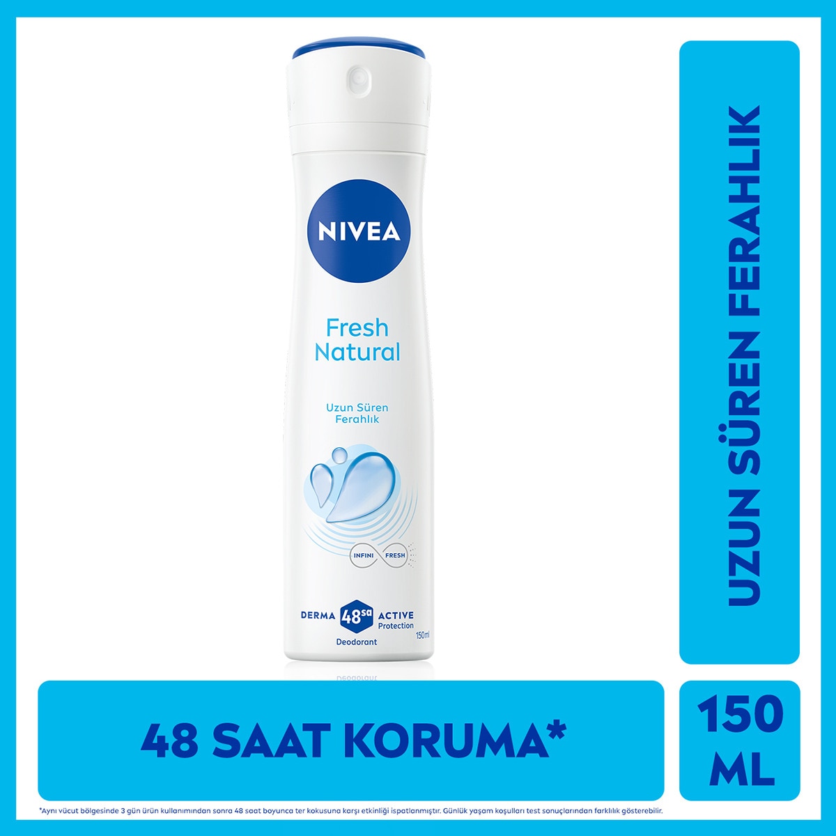 NIVEA DEO NIVEA DEO Nivea Kadın Sprey Deodorant Fresh Natural 48 Saat Deodorant Koruma 150 ml 1 of 1 Nivea Kadın Sprey Deodorant Fresh Natural 48 Saat Deodorant Koruma 150 ml