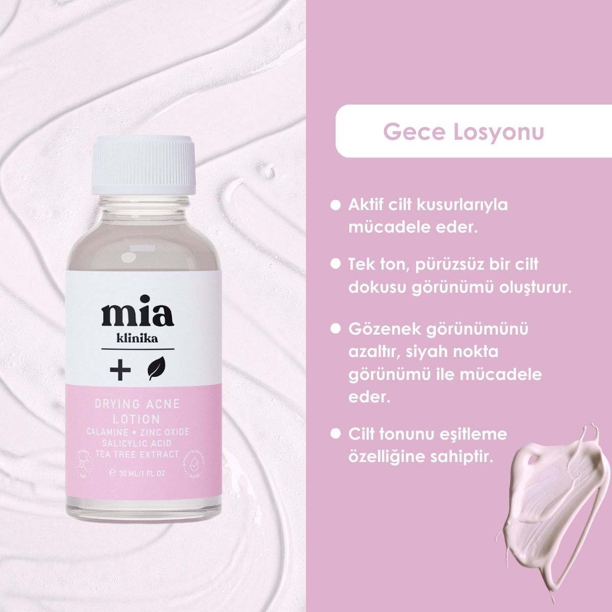  MIA KLINIKA MIA KLINIKA Mia Klinika Akne Karşıtı Losyon 30 ml  1 of 4 