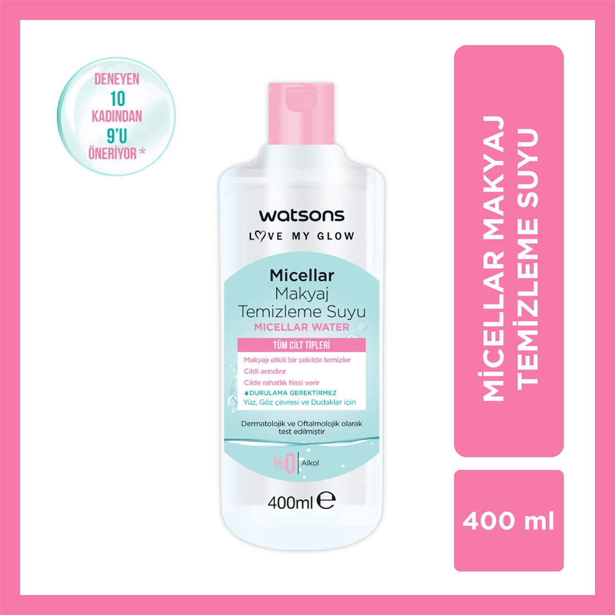  undefined WATSONS Watsons Micellar Makyaj Temizleme Suyu 400 ml  1 of 1 Watsons Micellar Makyaj Temizleme Suyu 400 ml