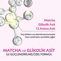  undefined ASHLEY JOY EXC. Ashley Joy Matcha Gloss Glikolik Asit İçeren Işıltı ve Parlaklık Veren Şampuan 400 ml  1 of 8 